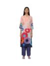 Medium Habotai Printed Kurta Bottom Set for Women