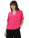 VERO MODA Extended Sleeves V-Neck Regular Top