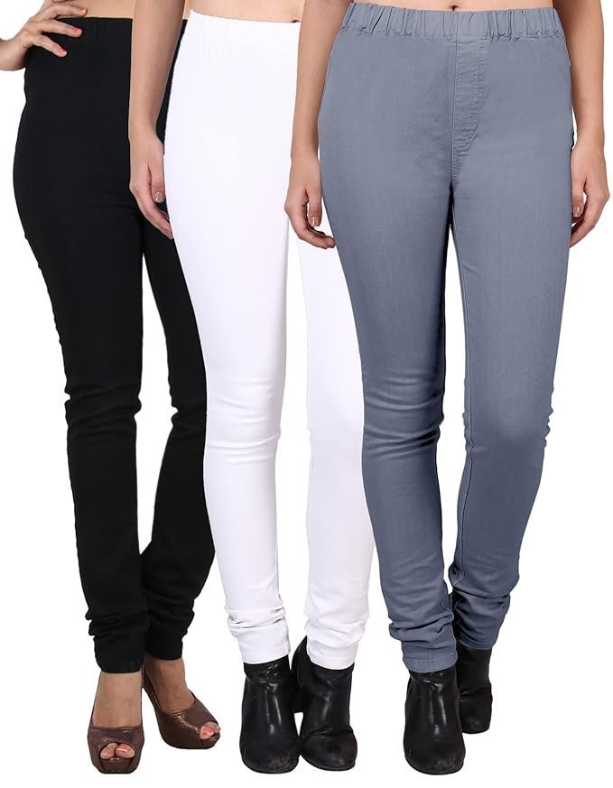 DUEFIT Women's Jegging (Combo Pack of 3)