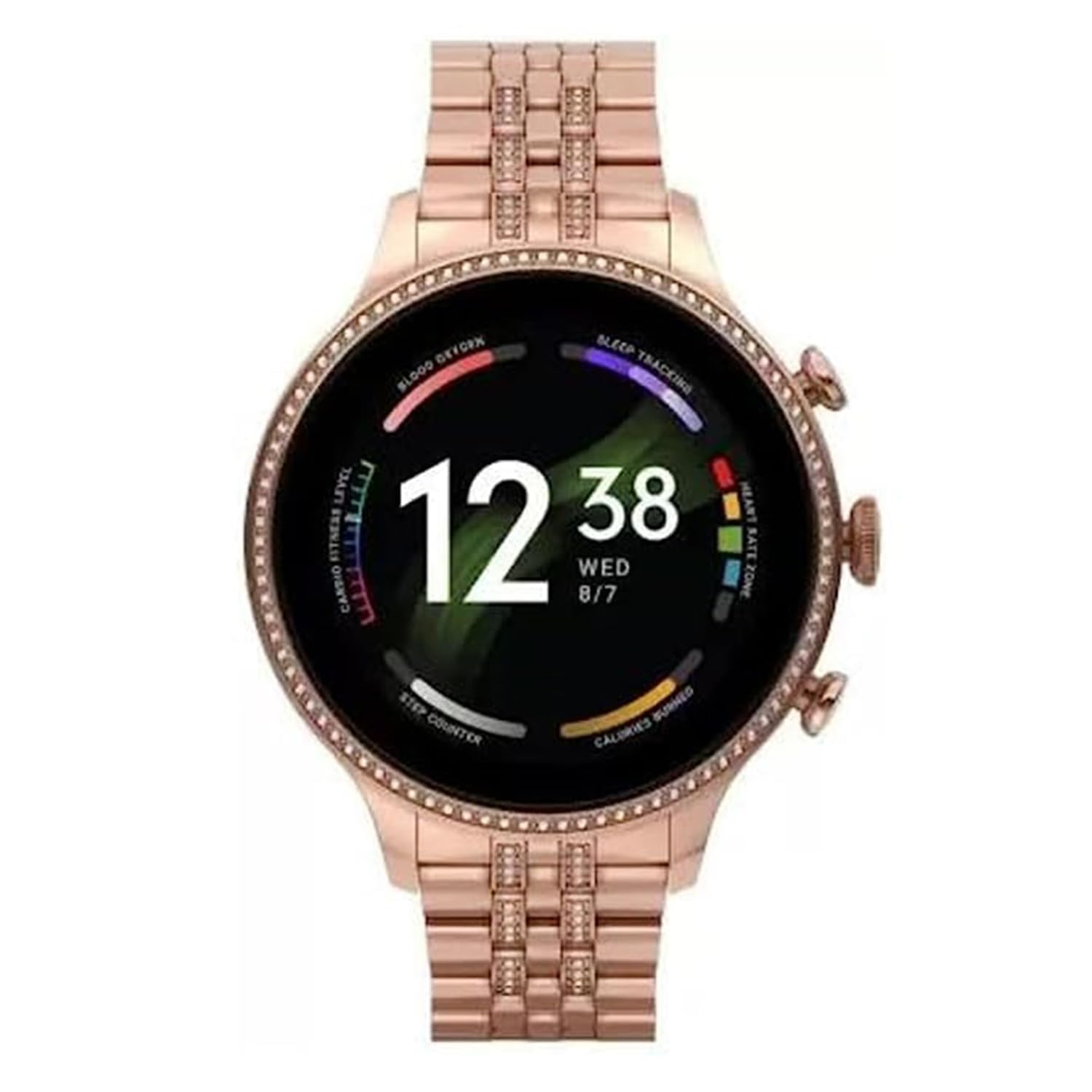 GameSir Gen 9 Smart Watch Rose Gold Chain Strap 1.69" AMOLED Display IP67 Waterproof High Resolution Bluetooth Calling 100+Sports Mode SPO2, Gifting Watch Luxury Round Dial Smartwatch for Men & Women - Image 9