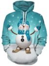 Carprinass Unisex Christmas Hoodie Sweatshirts Casual Printed Kangroo Pocket Pullover