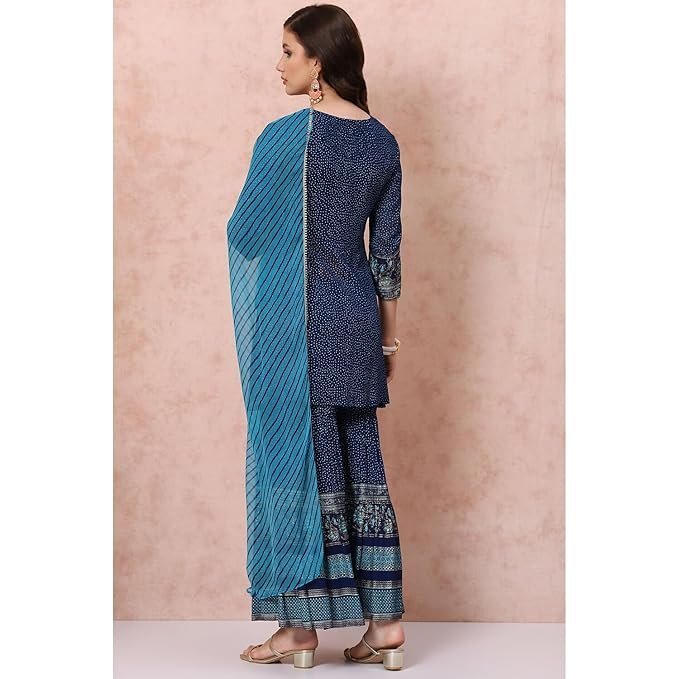 Rangriti Women Polyester Printed Suit Set - Image 4