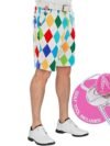 Golf Shorts Men, Crazy Golf Shorts for Men, Mens Golf Shorts, Funny Golf Shorts for Men, King of Diamonds