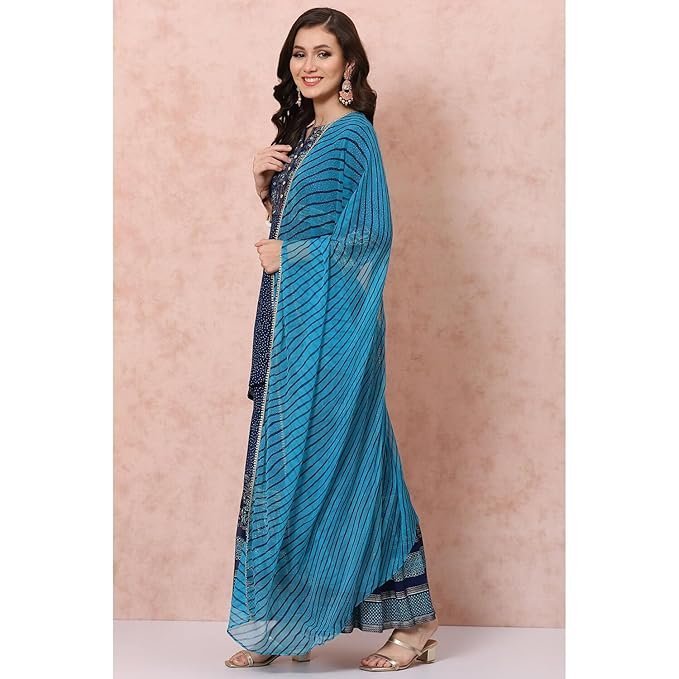 Rangriti Women Polyester Printed Suit Set - Image 6