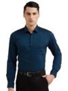 Peter England Men's Everyday Solid Slim Fit Full Sleeve Formal Shirt | Cotton-Rich