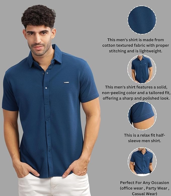 Parcel Yard Shirt for Men | Mens Casual Shirt | Men Stylish Shirt | Men Cotton Shirt | Men's Regular Fit - Image 6