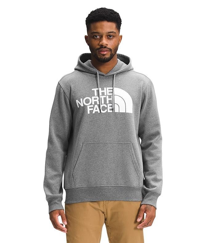 North Face Men's Half Dome Pullover Hoodie, TNF Medium Grey Heather/TNF White