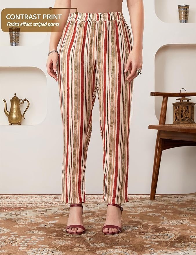 Myx Women's Printed Anarkali Kurta Pant Set with Dupatta - Image 4